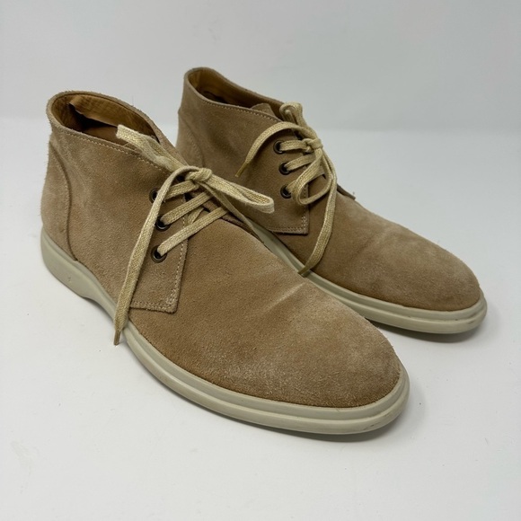 George Brown Bilt Tan Suede Foster Chukka Boots Size 8 - Picture 1 of 8